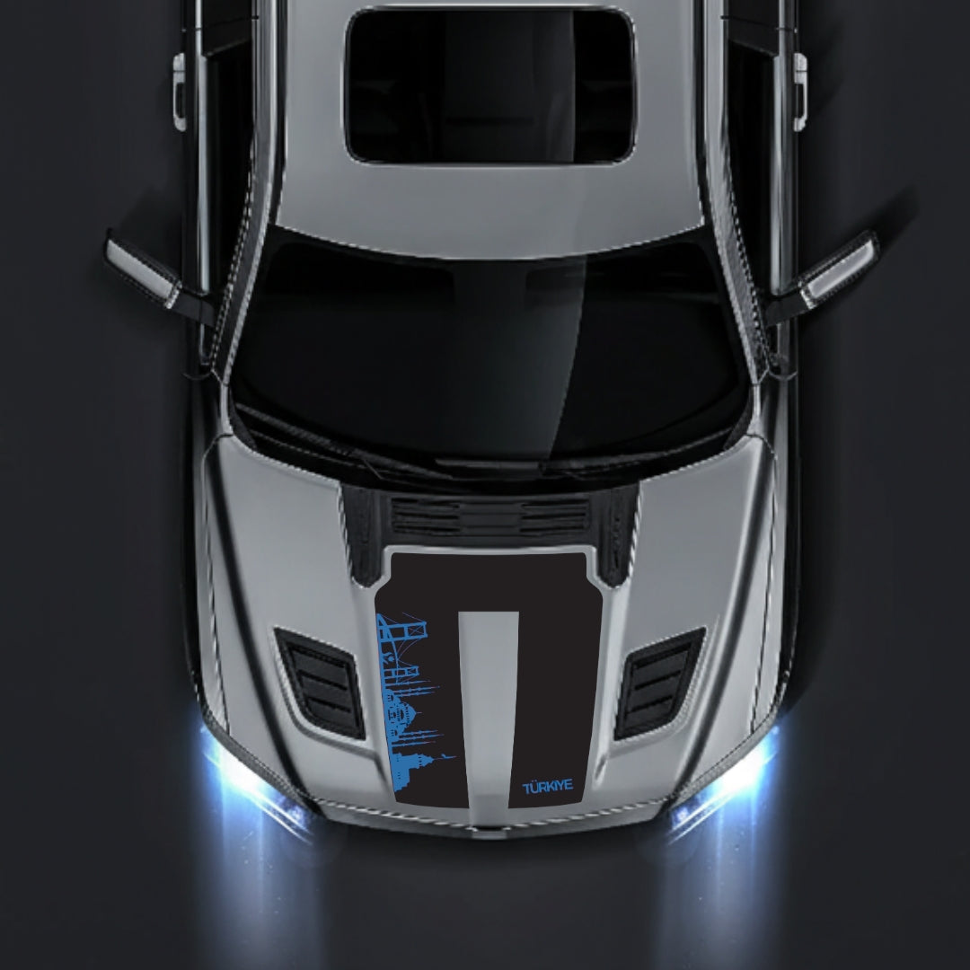 Hood Panel Decal/Sticker - Turkey Skyline Graphic Kit - For Dodge RAM 1500 2019-2025 - Premium Vinyl
