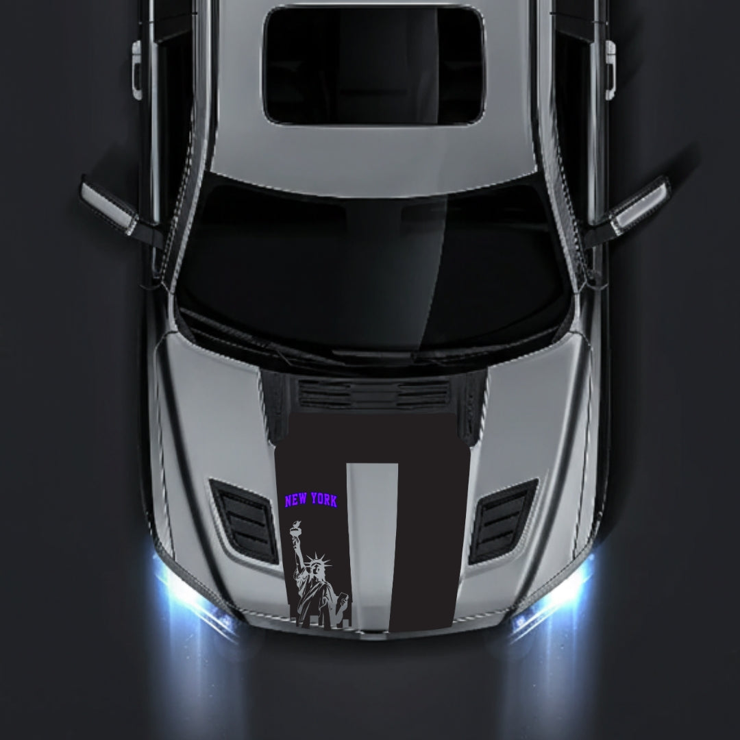 Performance Hood Panel Decal/Sticker - New York - Cut Graphic Kit - For Dodge RAM 1500 2019-2025 - Premium Vinyl