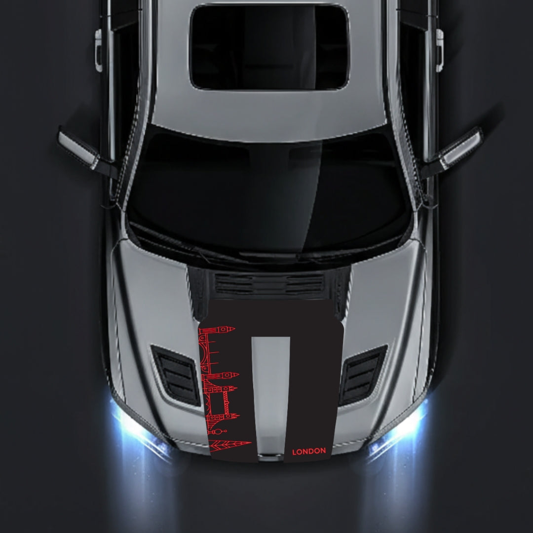 Hood Panel Decal/Sticker - London Skyline Graphic Kit - For Dodge RAM 1500 2019-2025 - Premium Vinyl