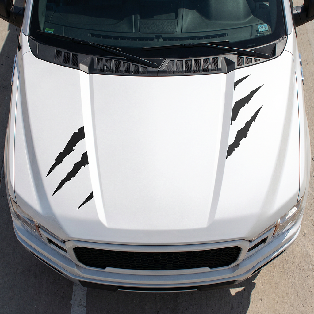 Hood Panel Decal/Sticker - Different Styles Graphic Decals Kit- For Ford F-150 2015-2020 - Premium Vinyl