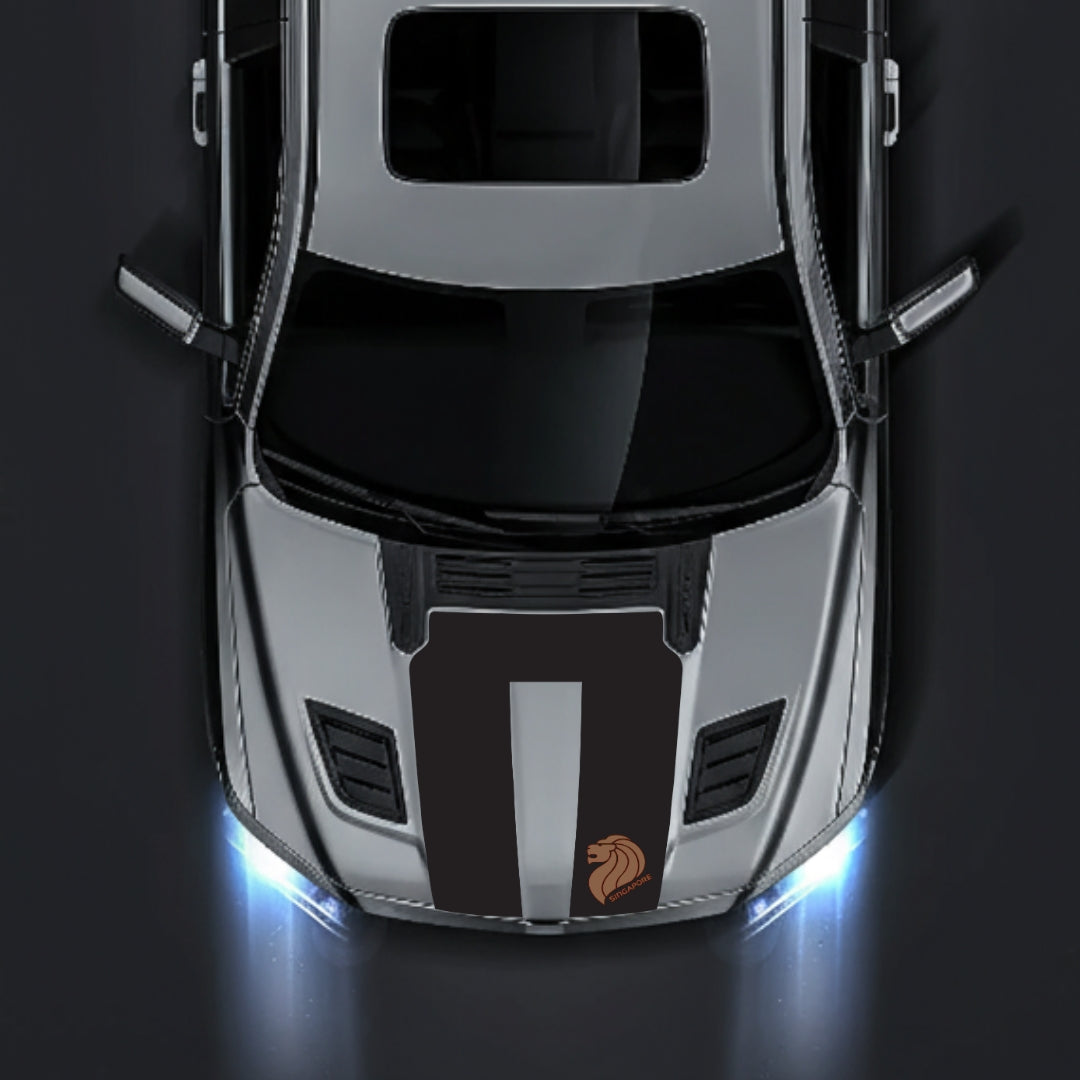 Hood Panel Decal/Sticker - Singapore Graphic Kit - For Dodge RAM 1500 2019-2025 - Premium Vinyl