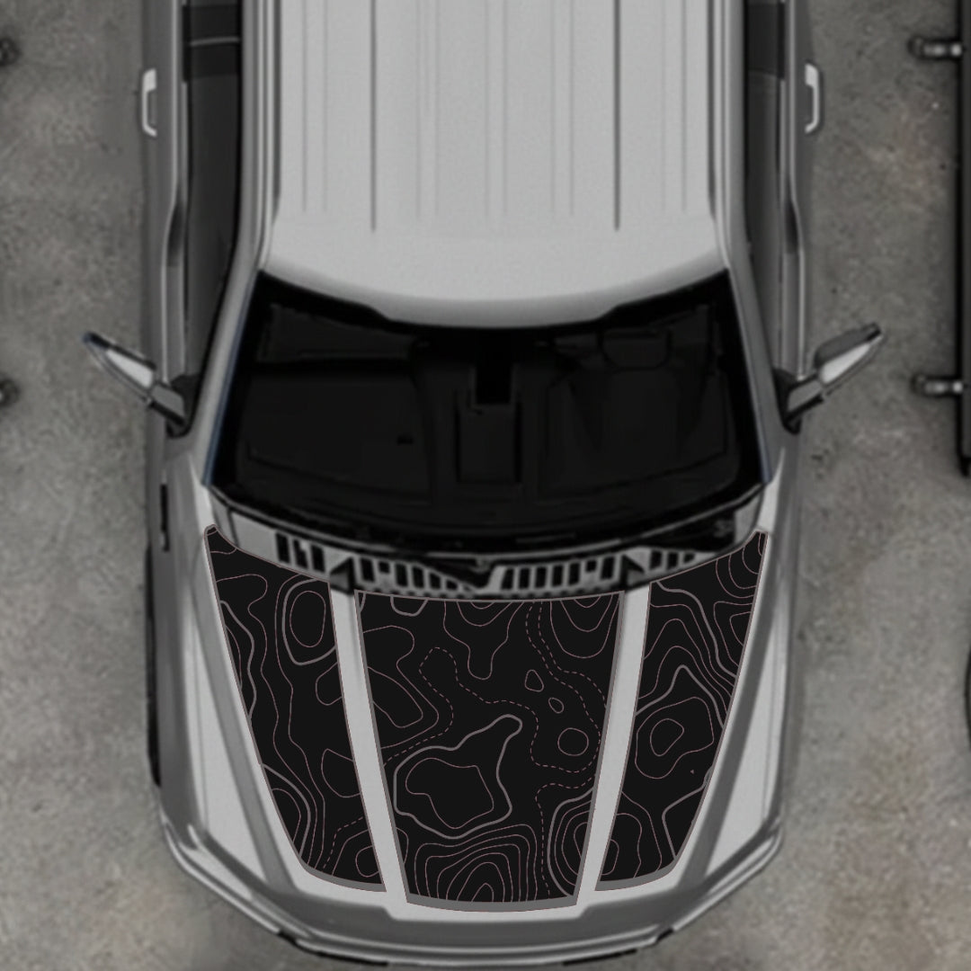 Hood Panel Decal/Sticker - Canada Style 18 Graphic Kit - For Ford F-150 2020-2026 - Premium Vinyl