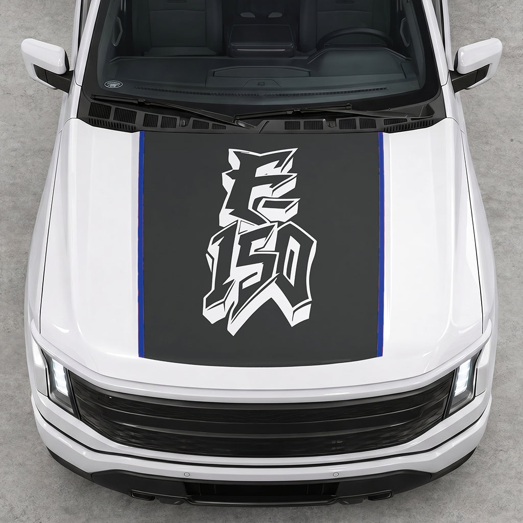 Hood Panel Decal/Sticker - Graffiti Graphic Decal Graphic Kit - For Ford F-150 2015-2020 - Premium Vinyl