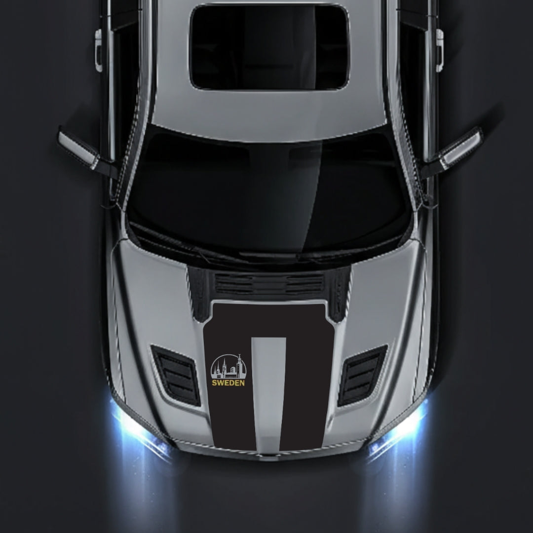 Hood Panel Decal/Sticker - Sweden - Cut Graphic Kit - For Dodge RAM 1500 2019-2025 - Premium Vinyl