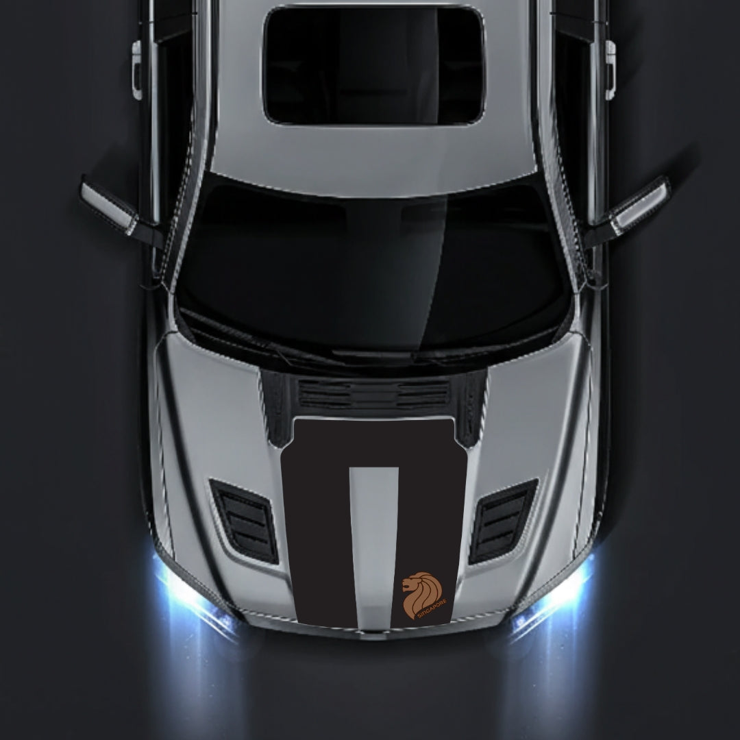 Performance Hood Panel Decal/Sticker - Singapore Graphic Kit - For Dodge RAM 1500 2019-2025 - Premium Vinyl