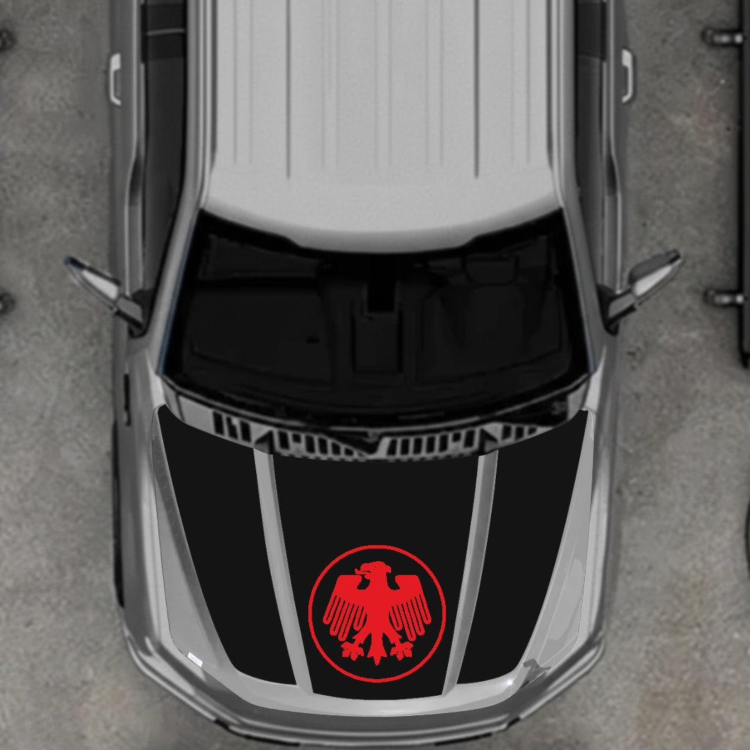 Hood Panel Decal/Sticker - Germany Logo Graphic Kit - For Ford F-150 2020-2026 - Premium Vinyl
