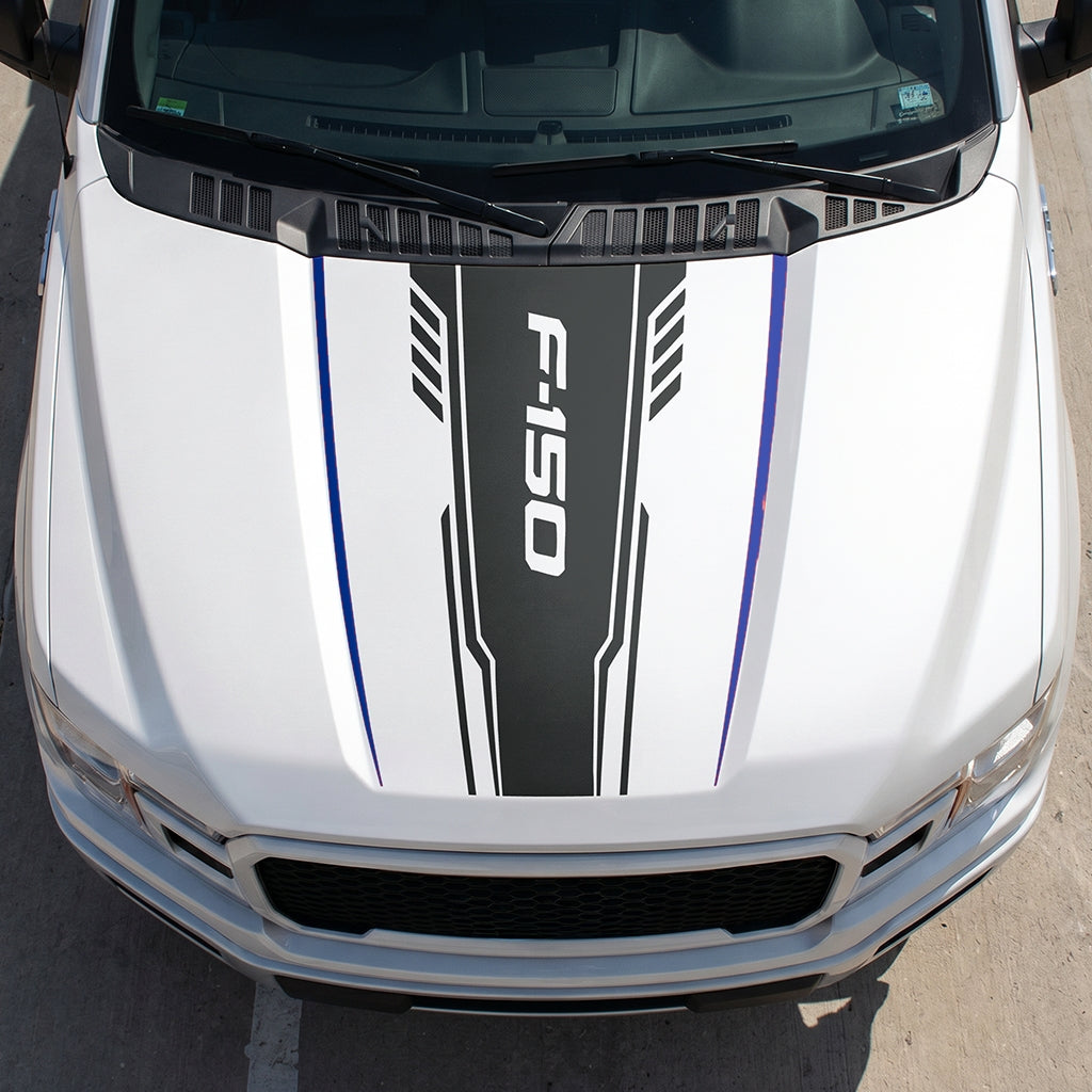 Hood Panel Decal/Sticker - Speed F150 Graphic Decal Graphic Kit - For Ford F-150 2015-2020 - Premium Vinyl