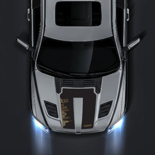 Performance Hood Panel Decal/Sticker - Turkey Skyline Graphic Kit - For Dodge RAM 1500 2019-2025 - Premium Vinyl