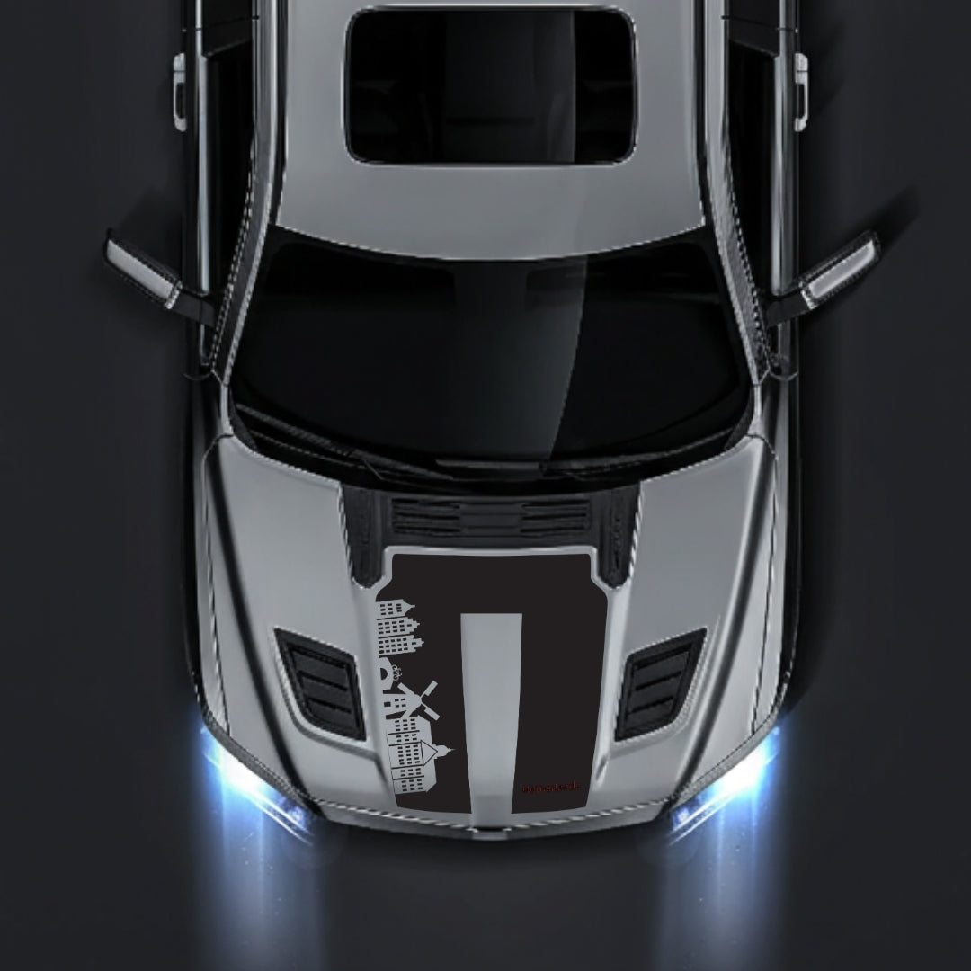 Hood Panel Decal/Sticker - Netherlands Skyline - Cut Graphic Kit - For Dodge RAM 1500 2019-2025 - Premium Vinyl