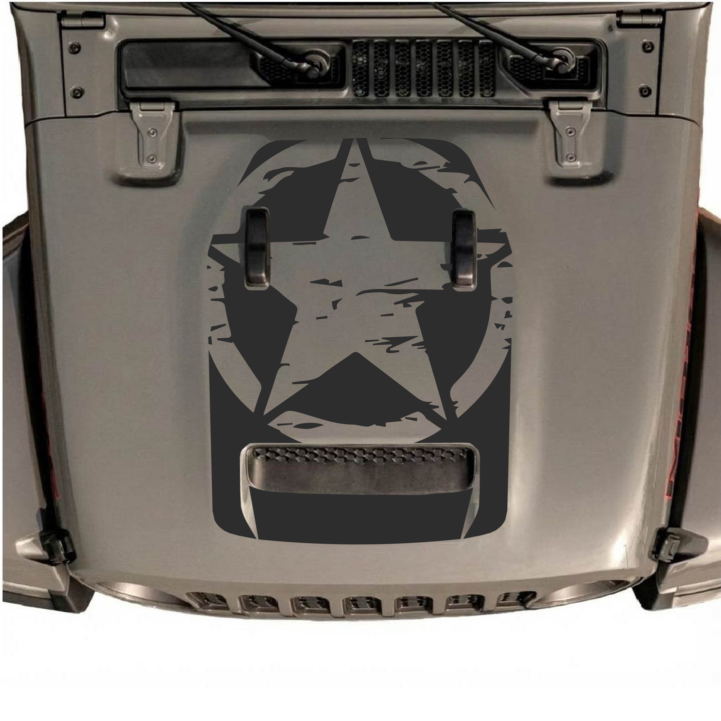 Hood Styles Decal/Sticker - For JL/JLU Hood - 2018+ - Premium Vinyl