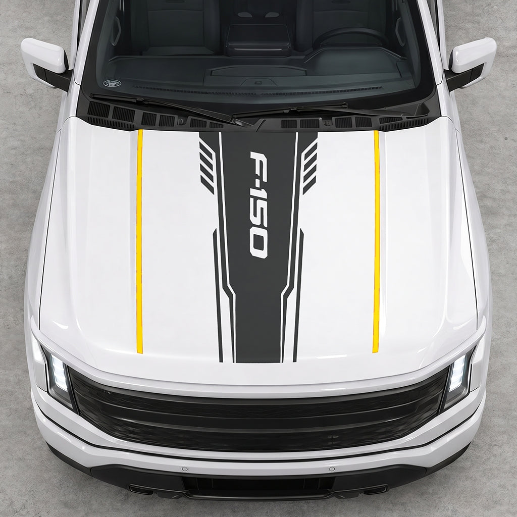 Hood Panel Decal/Sticker - Speed F150 Graphic Decal Graphic Kit - For Ford F-150 2015-2020 - Premium Vinyl