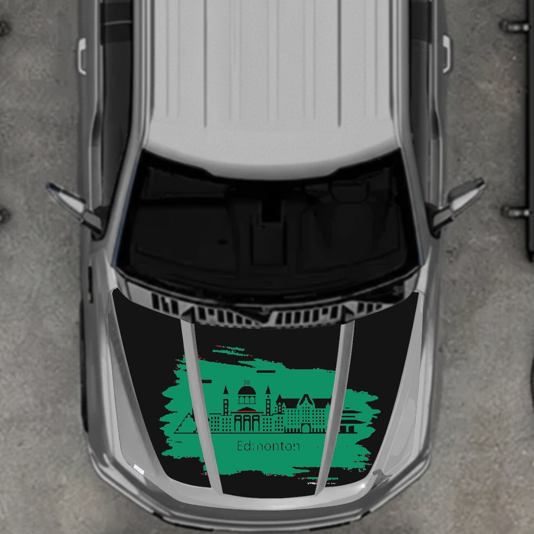 Hood Panel Decal/Sticker - Edmonton Graphic Kit - For Ford F-150 2020-2026 - Premium Vinyl