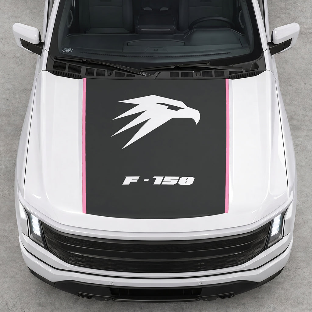 Hood Panel Decal/Sticker - Hawk Head Graphic Decal Graphic Kit - For Ford F-150 2015-2020 - Premium Vinyl