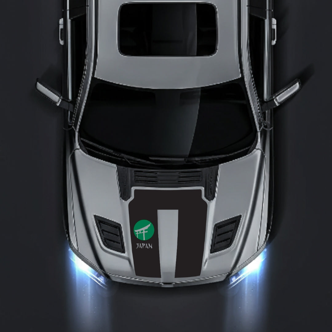 Performance Hood Panel Decal/Sticker - Japan - Cut Graphic Kit - For Dodge RAM 1500 2019-2025 - Premium Vinyl