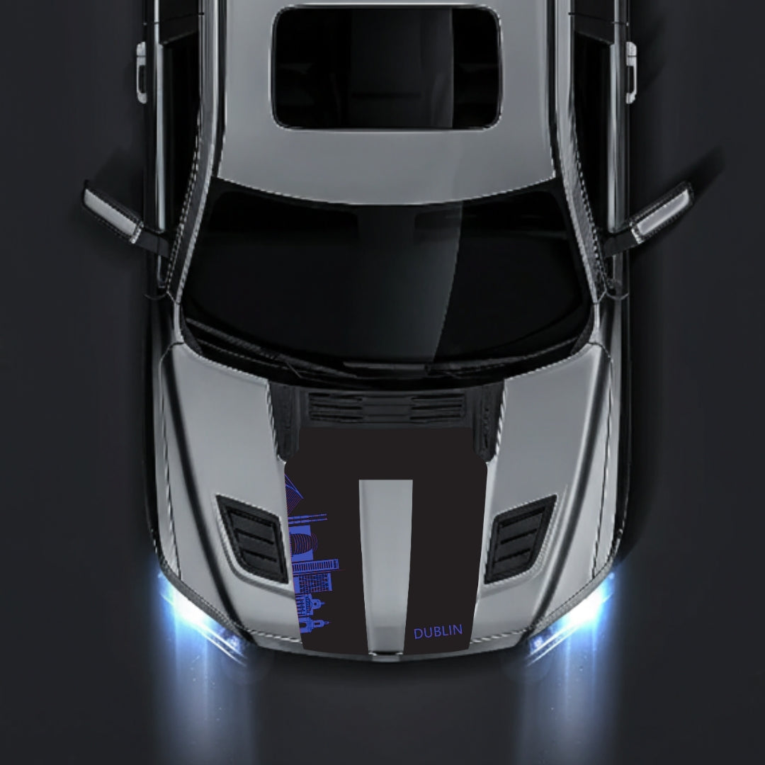 Hood Panel Decal/Sticker - Dublin Skyline Graphic Kit - For Dodge RAM 1500 2019-2025 - Premium Vinyl