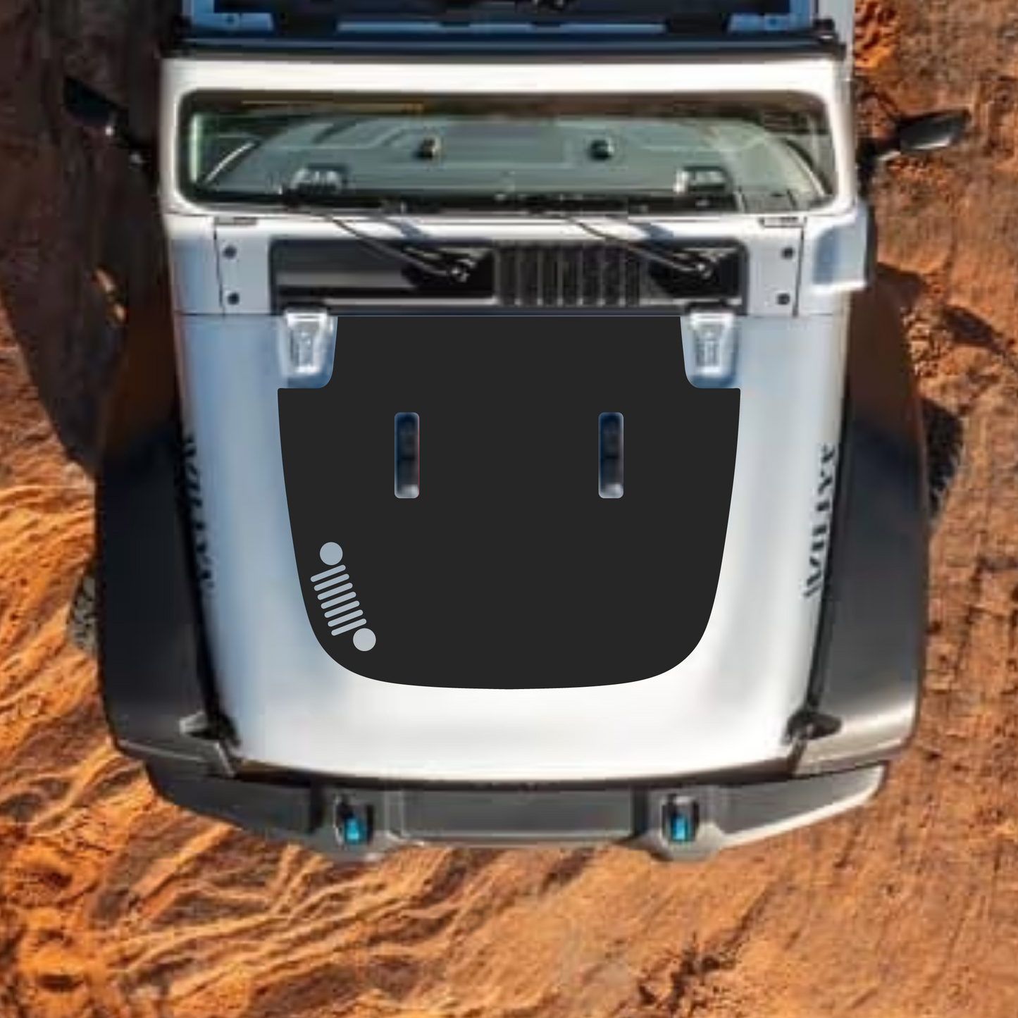 Hood Styles Decal/Sticker - For JL/JLU Sahara Hood - 2018-2025 - Premium Vinyl