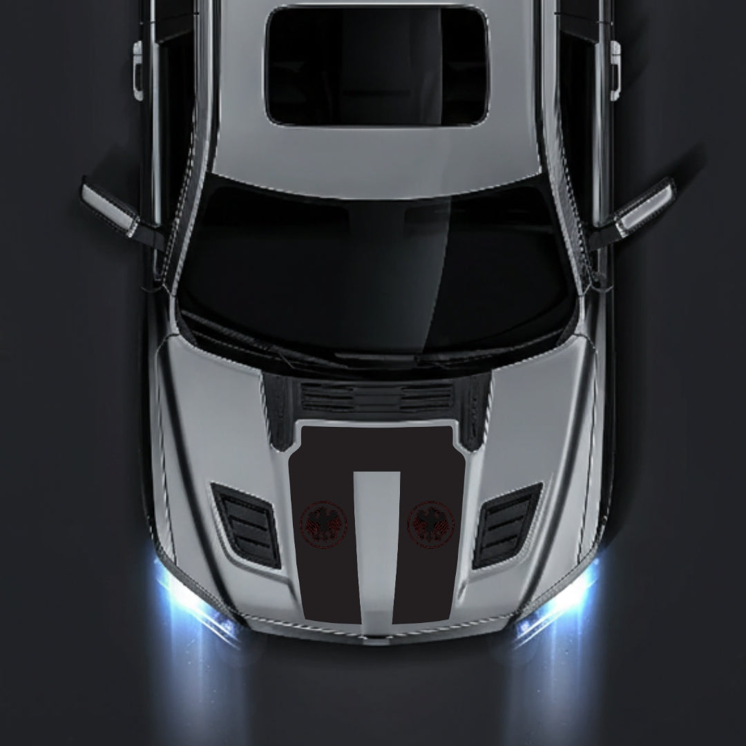 Hood Panel Decal/Sticker - Germany Visual Identity Graphic Kit - For Dodge RAM 1500 2019-2025 - Premium Vinyl