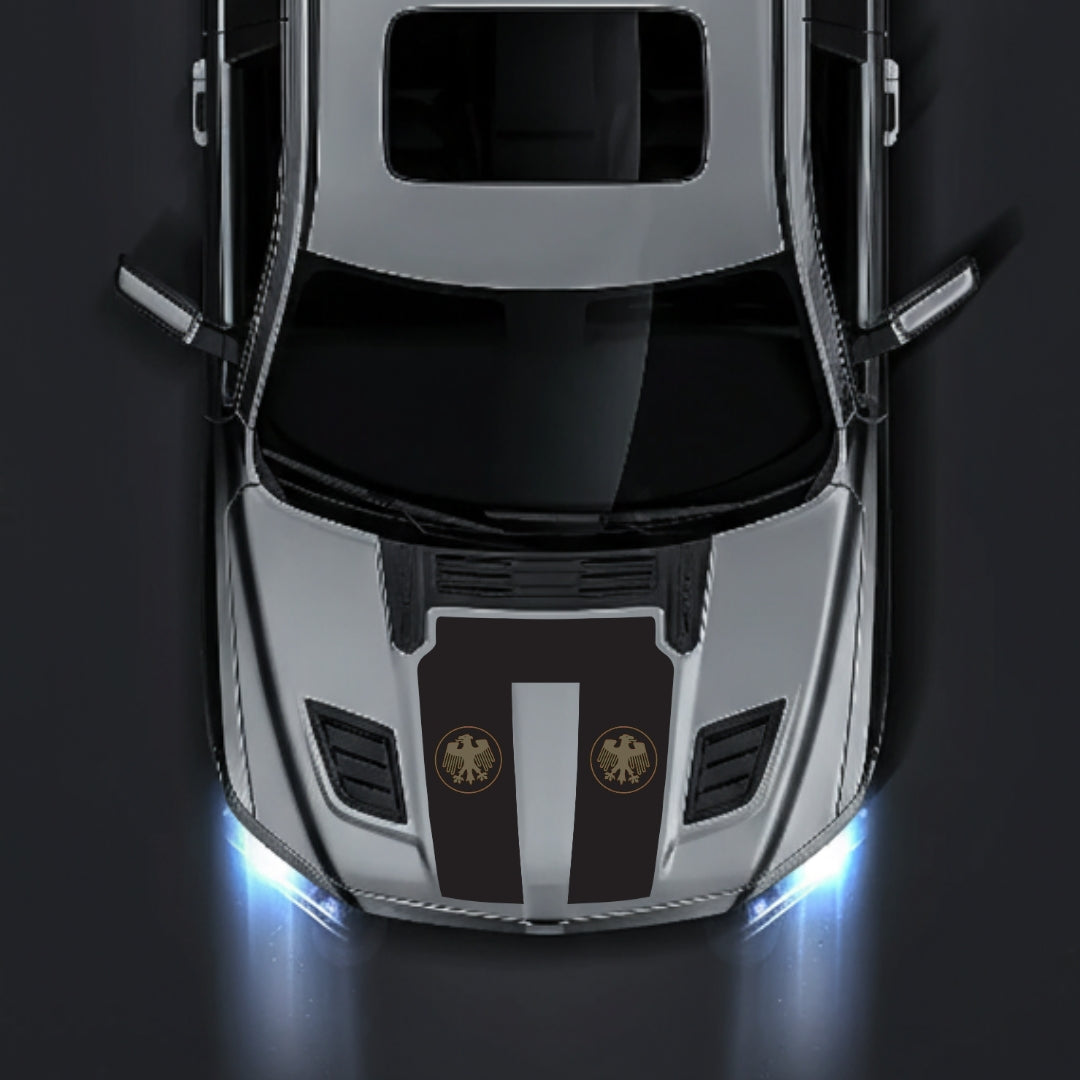 Performance Hood Panel Decal/Sticker - Germany Visual Identity Graphic Kit - For Dodge RAM 1500 2019-2025 - Premium Vinyl