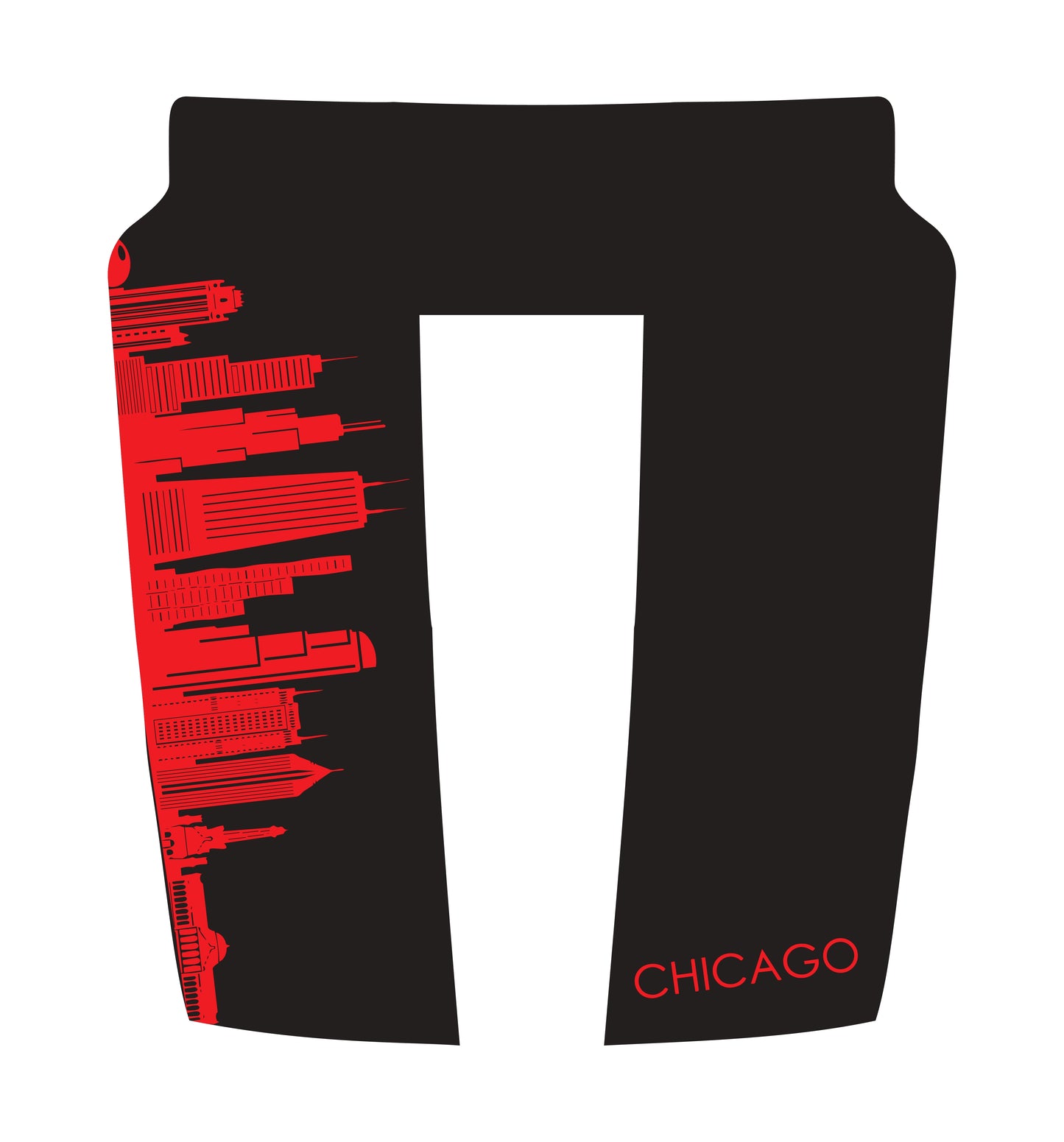 Hood Panel Decal/Sticker - Chicago Skyline Graphic Kit - For Dodge RAM 1500 2019-2025 - Premium Vinyl