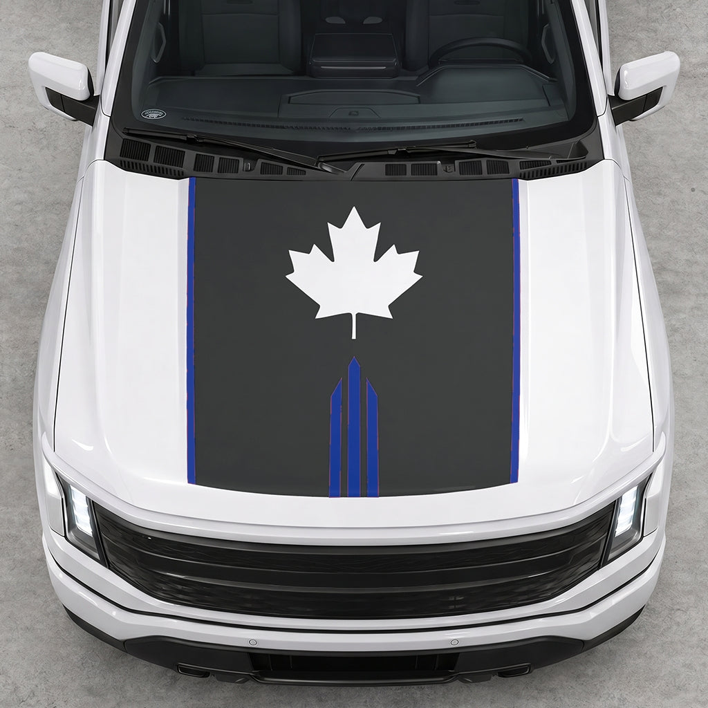 Hood Panel Decal/Sticker - Maple Graphic Decal Graphic Kit - For Ford F-150 2015-2020 - Premium Vinyl