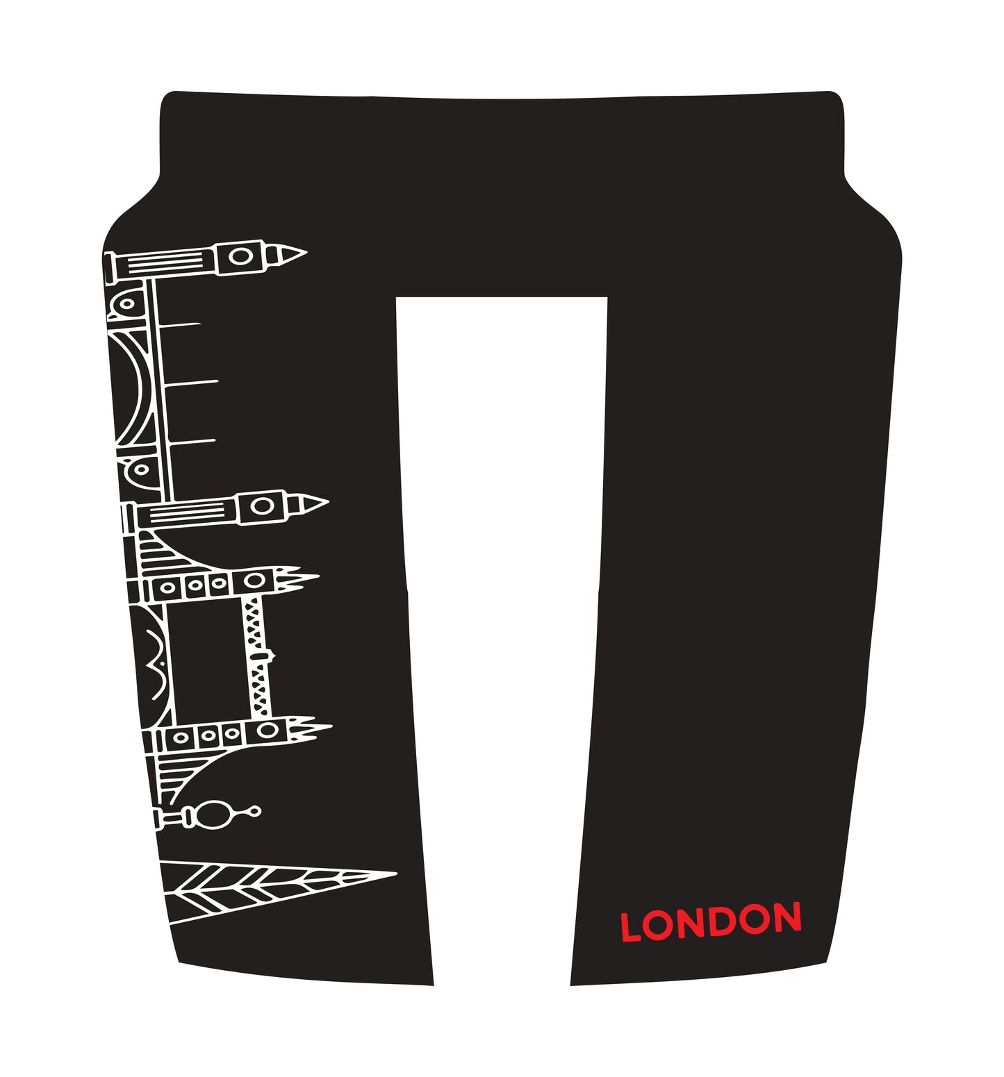 Hood Panel Decal/Sticker - London Skyline - Cut Graphic Kit - For Dodge RAM 1500 2019-2025 - Premium Vinyl