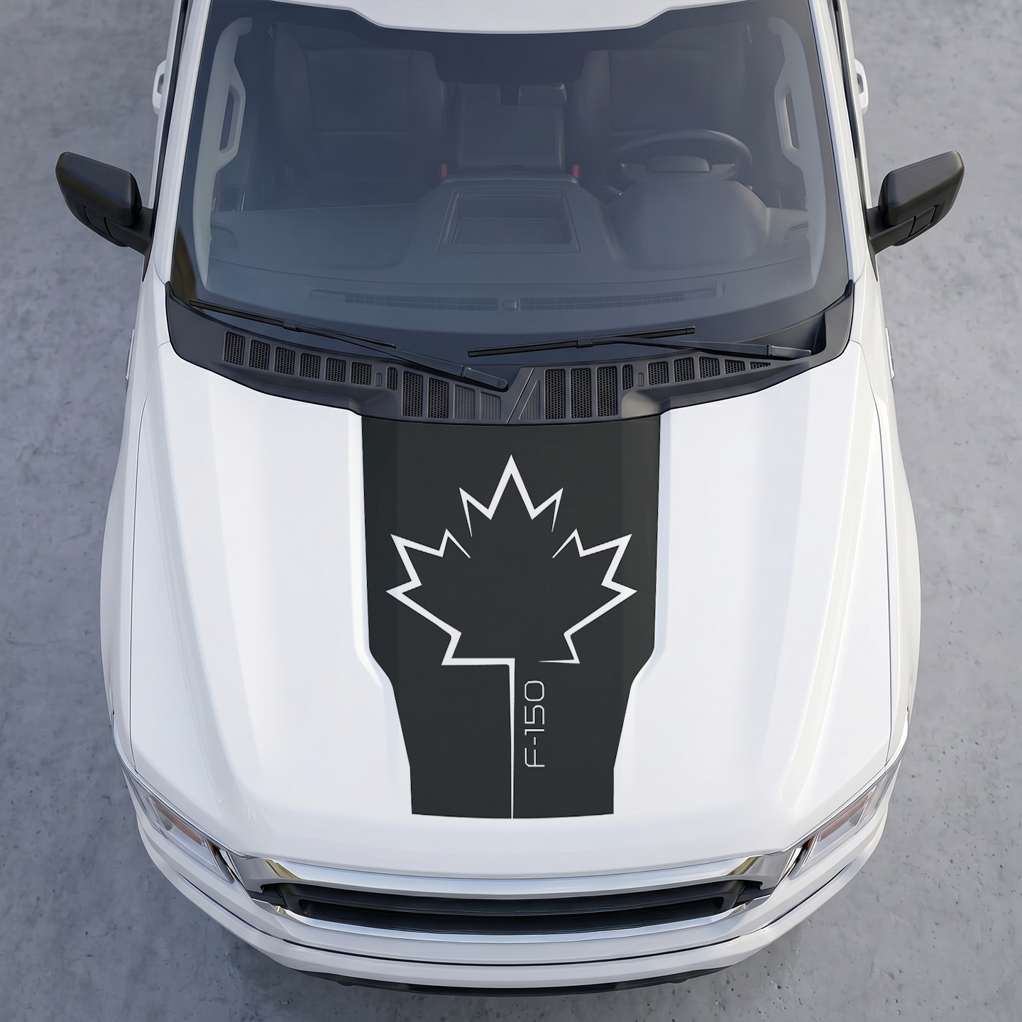 Hood Panel Decal/Sticker - Different Styles Graphic Decals Kit- For Ford F-150 2015-2020 - Premium Vinyl