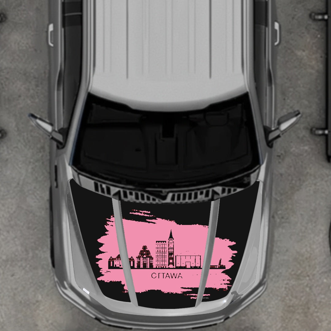 Hood Panel Decal/Sticker - Ottawa Graphic Kit - For Ford F-150 2020-2026 - Premium Vinyl