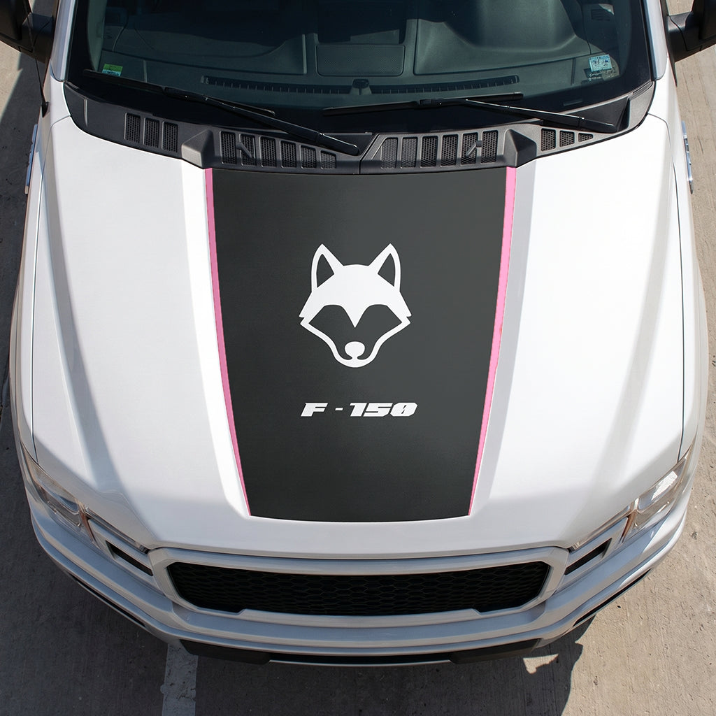 Hood Panel Decal/Sticker - Coyote Graphic Decal Graphic Kit - For Ford F-150 2015-2020 - Premium Vinyl