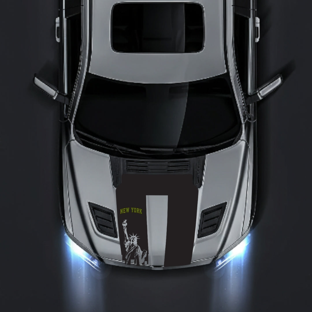 Performance Hood Panel Decal/Sticker - New York - Cut Graphic Kit - For Dodge RAM 1500 2019-2025 - Premium Vinyl