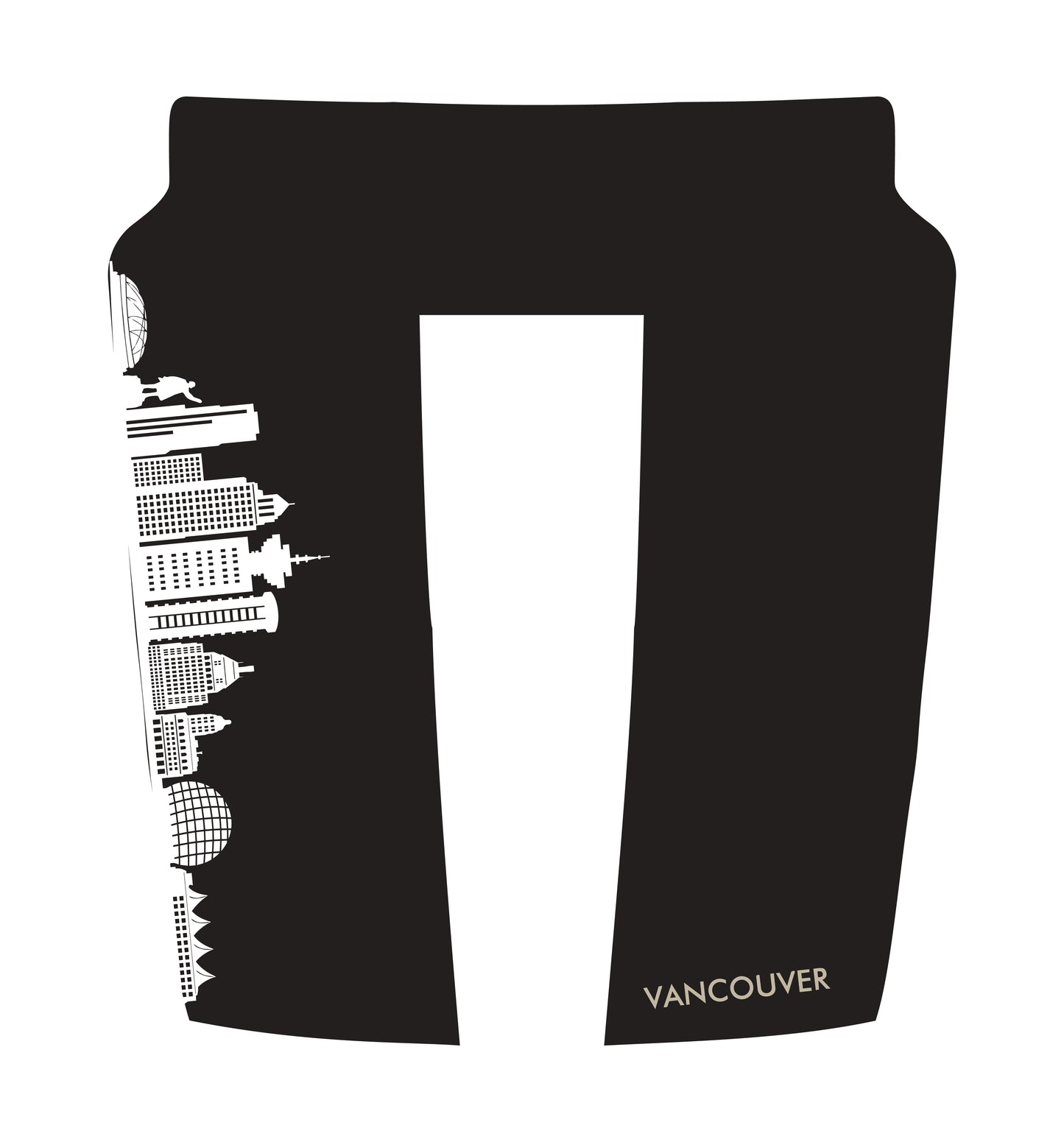 Performance Hood Panel Decal/Sticker - Vancouver Skyline - Cut Graphic Kit - For Dodge RAM 1500 2019-2025 - Premium Vinyl