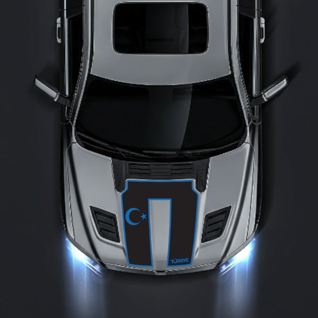 Performance Hood Panel Decal/Sticker - Turkey - Border Graphic Kit - For Dodge RAM 1500 2019-2025 - Premium Vinyl