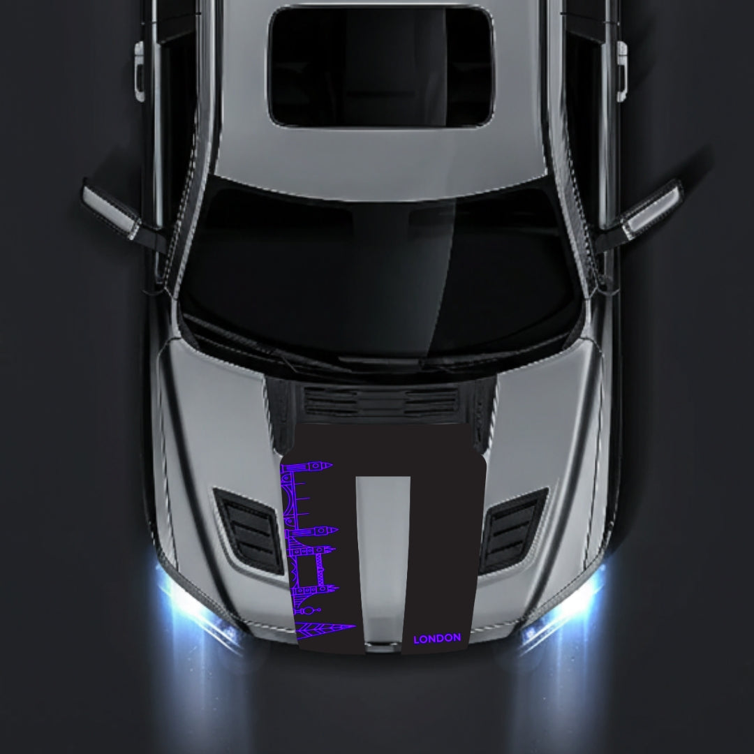 Performance Hood Panel Decal/Sticker - London Skyline Graphic Kit - For Dodge RAM 1500 2019-2025 - Premium Vinyl