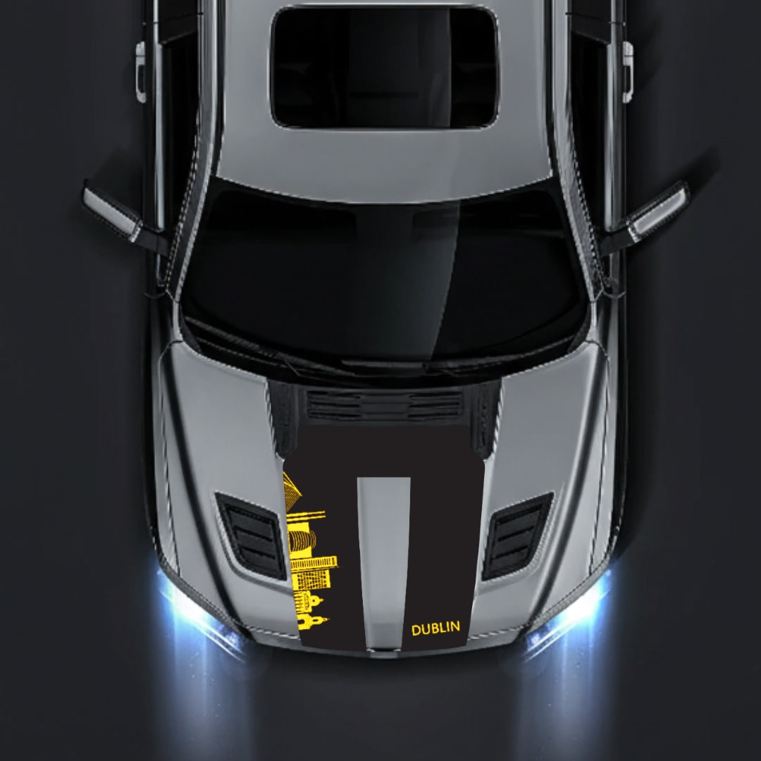 Hood Panel Decal/Sticker - Dublin Skyline Graphic Kit - For Dodge RAM 1500 2019-2025 - Premium Vinyl