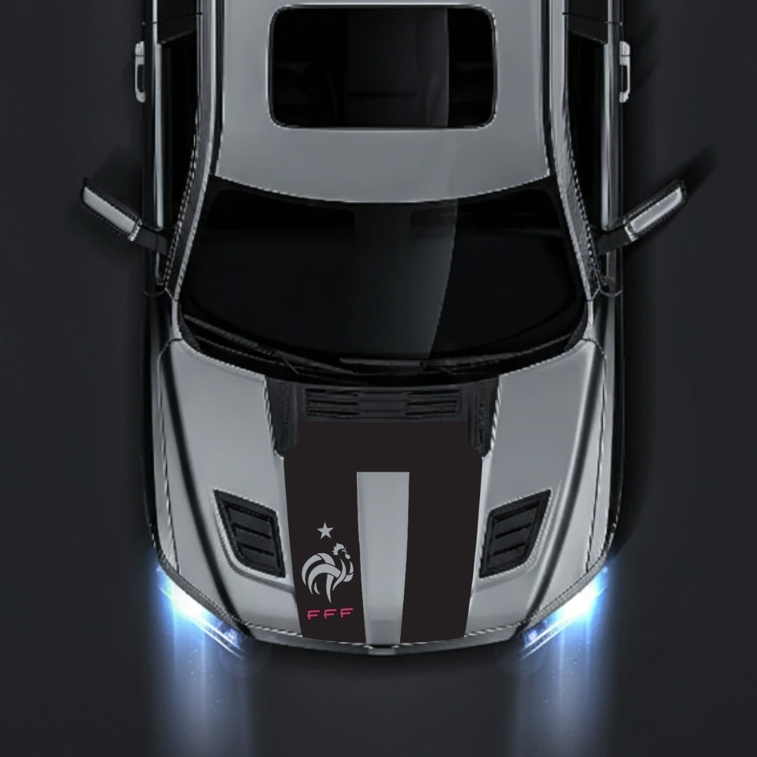 Performance Hood Panel Decal/Sticker - French Football Federation Logo Graphic Kit - For Dodge RAM 1500 2019-2025 - Premium Vinyl