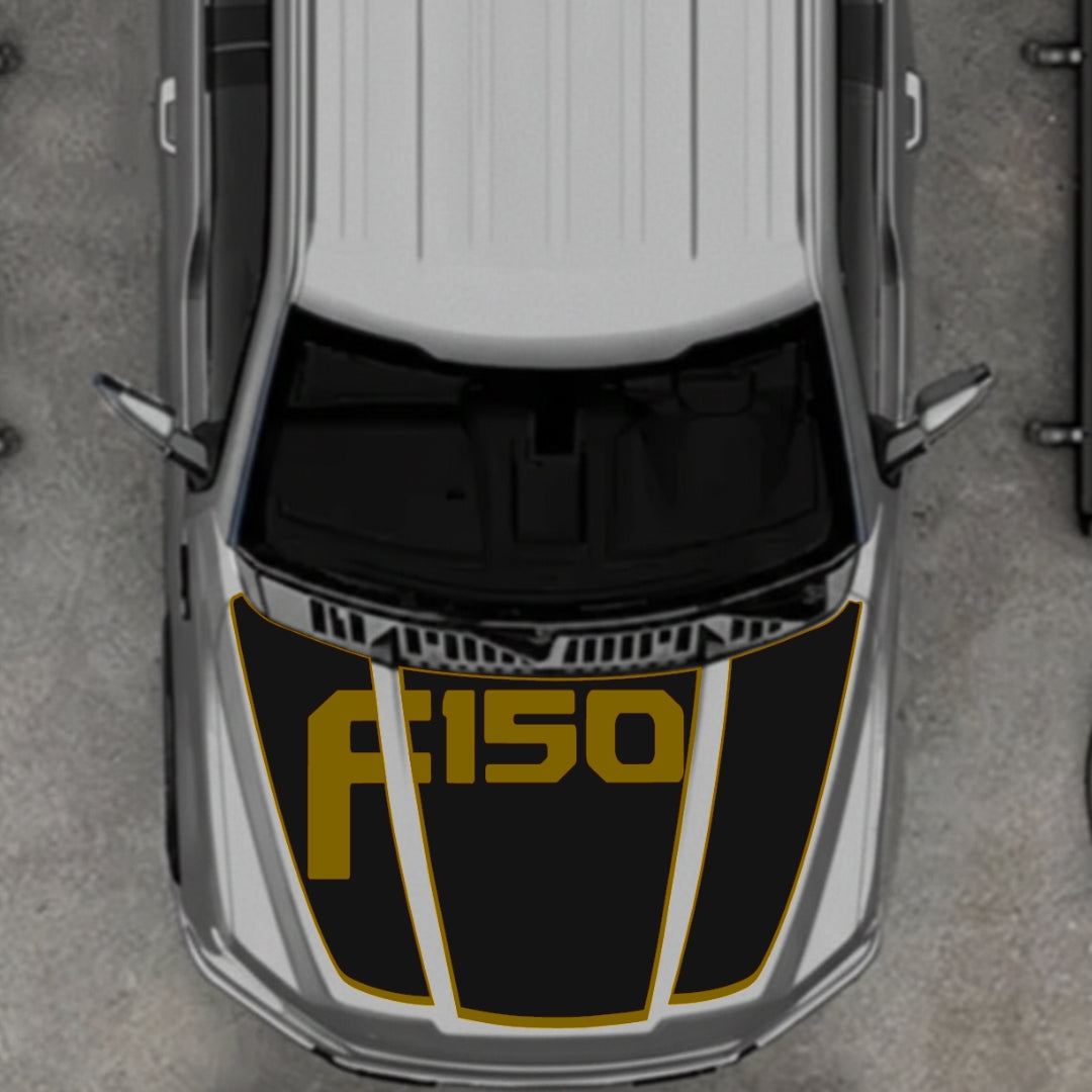 Hood Panel Decal/Sticker - Style 13 Graphic Kit - For Ford F-150 2020-2026 - Premium Vinyl