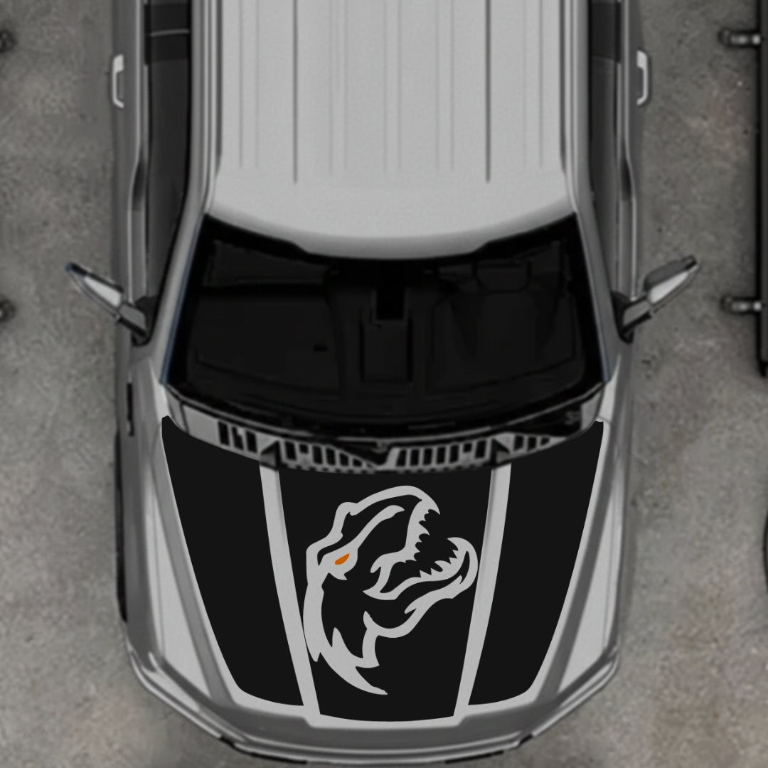 Hood Panel Decal/Sticker - Rex Style 10 Graphic Kit - For Ford F-150 2020-2026 - Premium Vinyl