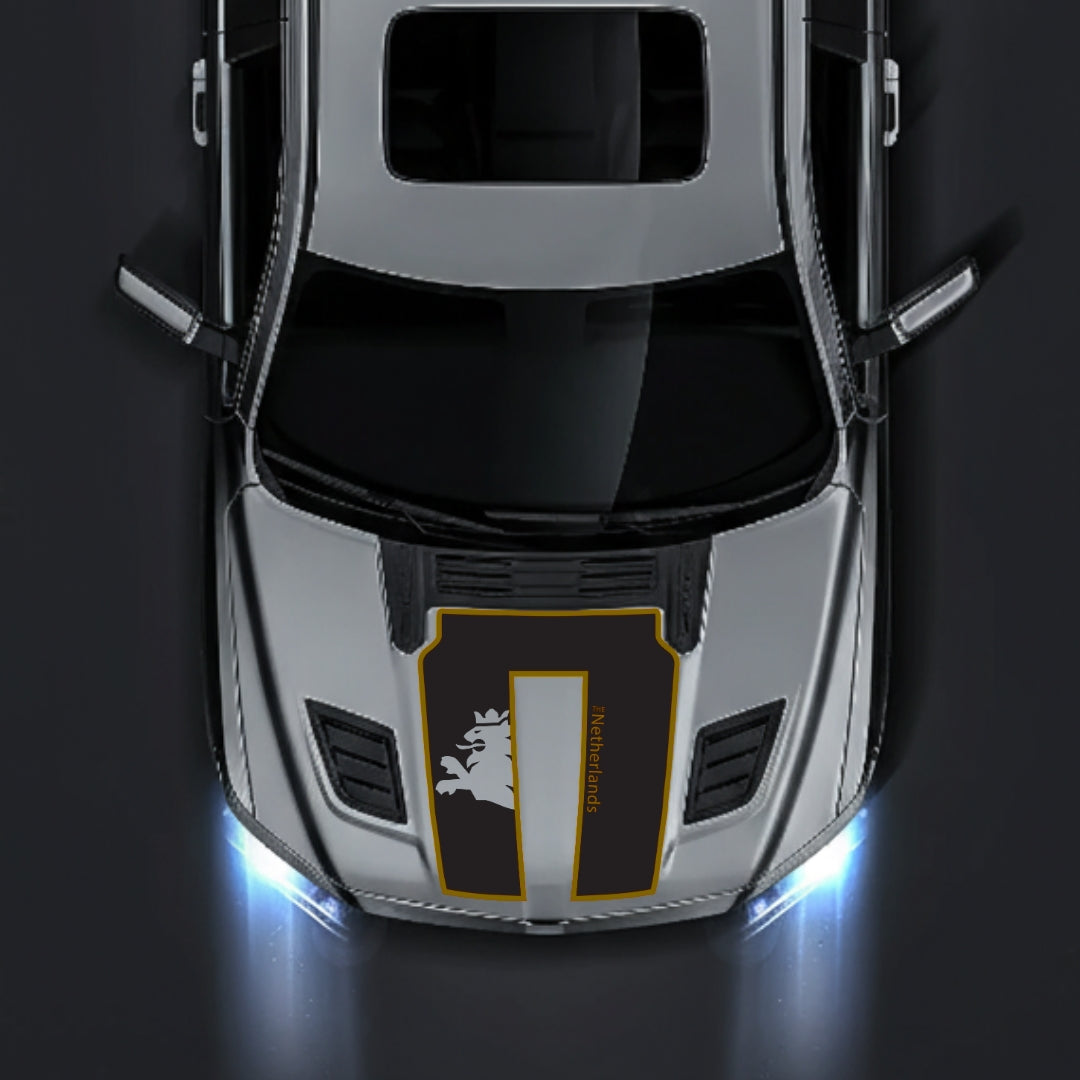 Performance Hood Panel Decal/Sticker - Netherlands - Cut - Border Graphic Kit - For Dodge RAM 1500 2019-2025 - Premium Vinyl