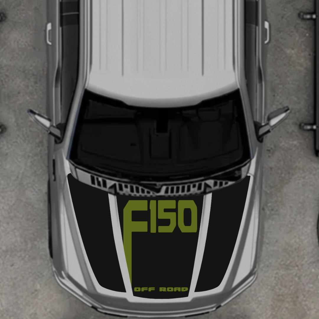 Hood Panel Decal/Sticker - Style 23 Graphic Kit - For Ford F-150 2020-2026 - Premium Vinyl