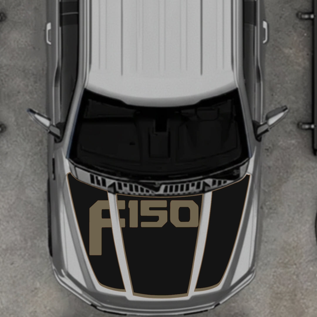 Hood Panel Decal/Sticker - Style 13 Graphic Kit - For Ford F-150 2020-2026 - Premium Vinyl