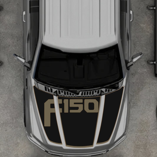 Hood Panel Decal/Sticker - Style 13 Graphic Kit - For Ford F-150 2020-2026 - Premium Vinyl
