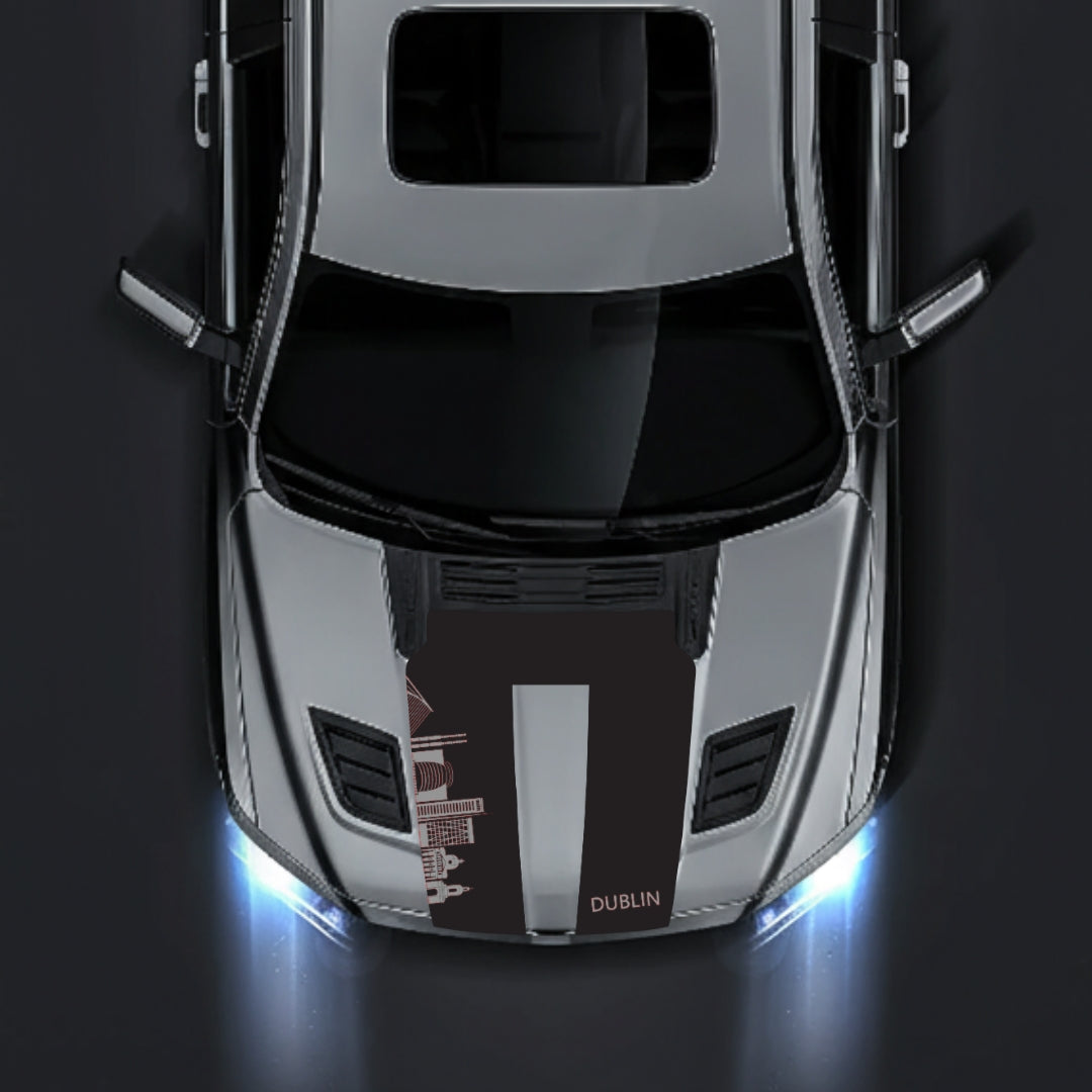 Hood Panel Decal/Sticker - Dublin Skyline Graphic Kit - For Dodge RAM 1500 2019-2025 - Premium Vinyl