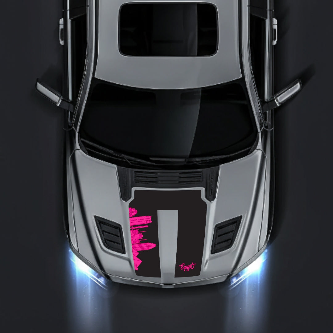 Hood Panel Decal/Sticker - Egypt Skyline Graphic Kit - For Dodge RAM 1500 2019-2025 - Premium Vinyl