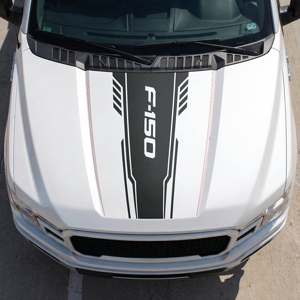 Hood Panel Decal/Sticker - Speed F150 Graphic Decal Graphic Kit - For Ford F-150 2015-2020 - Premium Vinyl