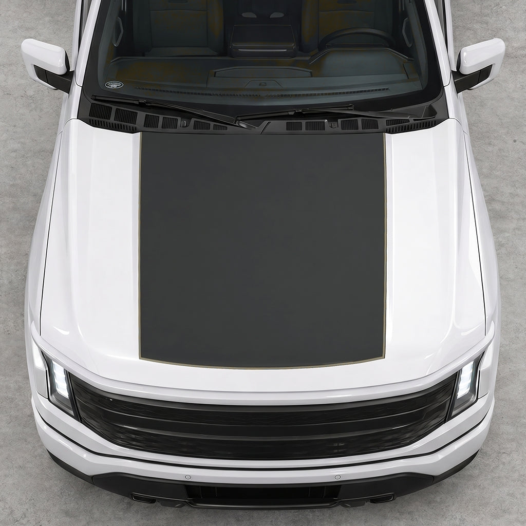 Hood Panel Decal/Sticker - Solid Graphic Decal Graphic Kit - For FORD F-150 2015-2020 - Premium Vinyl
