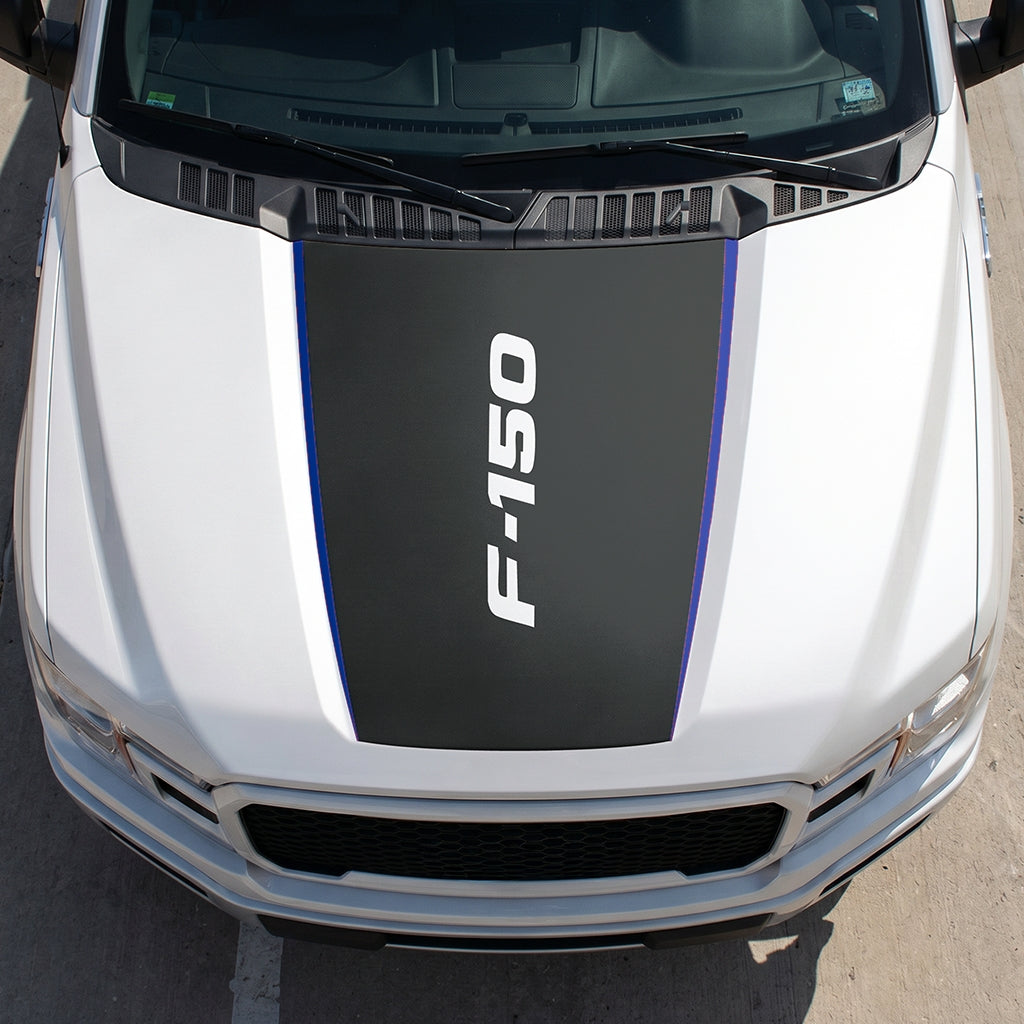Hood Panel Decal/Sticker - Italic Style F150 Graphic Decal Graphic Kit - For Ford F-150 2015-2020 - Premium Vinyl