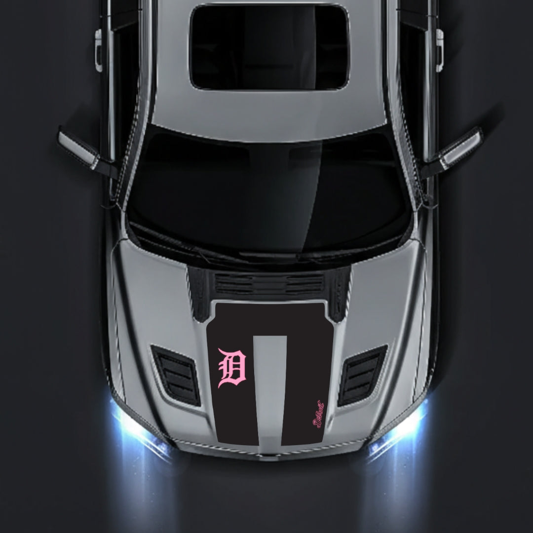 Hood Panel Decal/Sticker - Detroit Street Graphic Kit - For Dodge RAM 1500 2019-2025 - Premium Vinyl