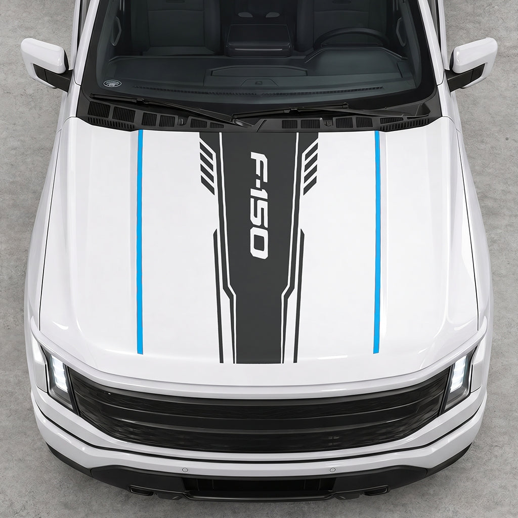 Hood Panel Decal/Sticker - Speed F150 Graphic Decal Graphic Kit - For Ford F-150 2015-2020 - Premium Vinyl