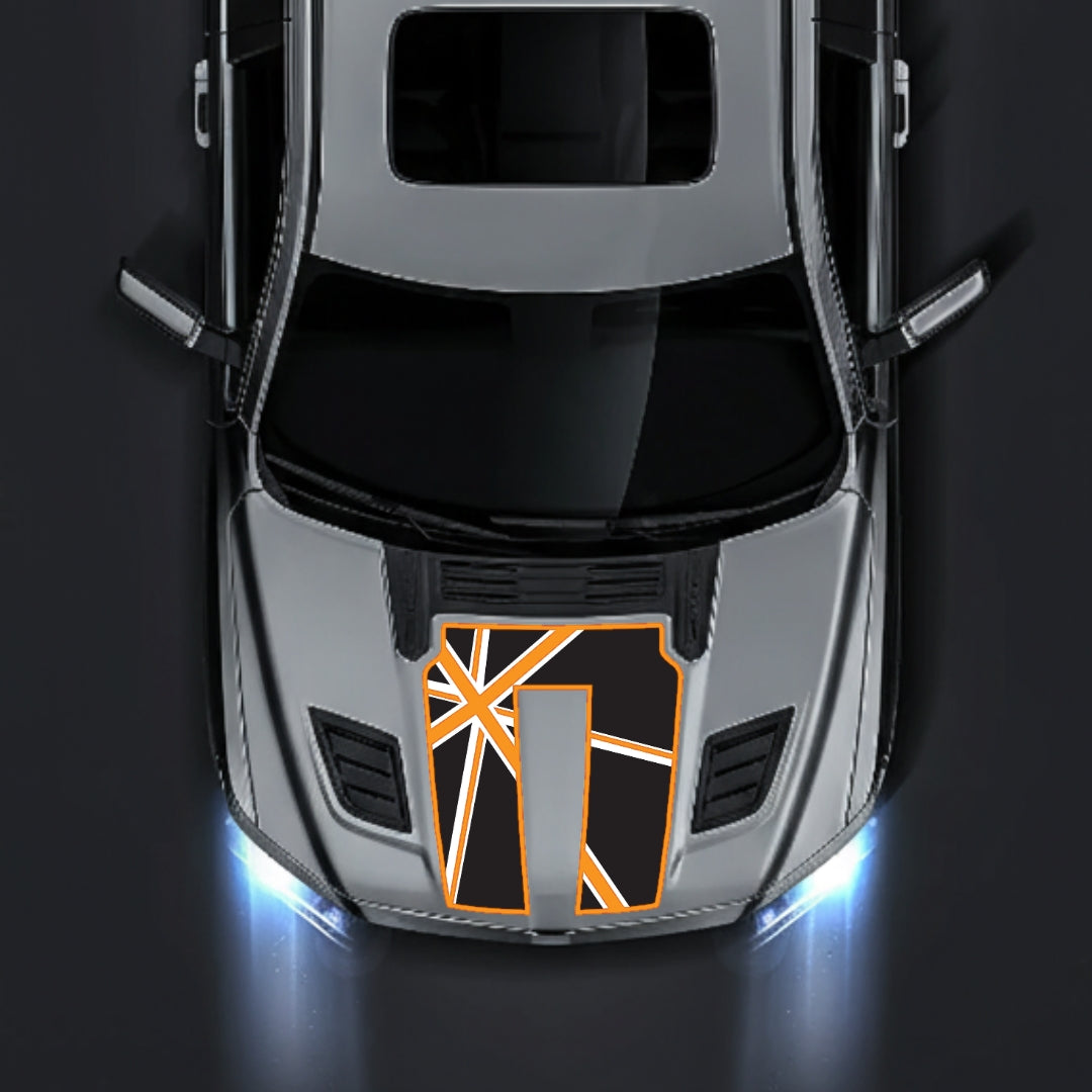 Hood Panel Decal/Sticker - England - Border Graphic Kit - For Dodge RAM 1500 2019-2025 - Premium Vinyl