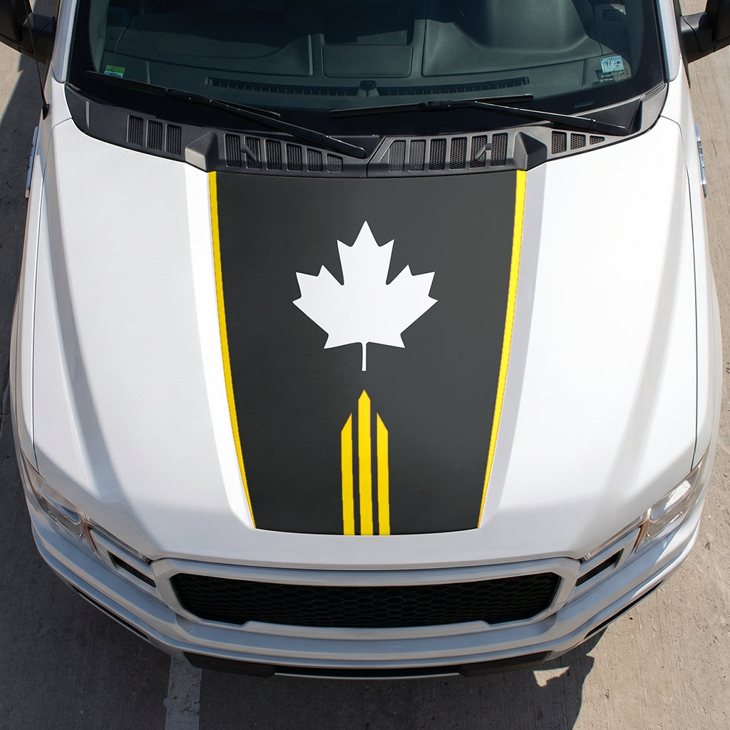 Hood Panel Decal/Sticker - Maple Graphic Decal Graphic Kit - For Ford F-150 2015-2020 - Premium Vinyl