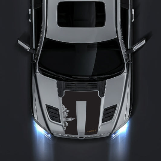 Performance Hood Panel Decal/Sticker - Halifax Skyline - Cut Graphic Kit - For Dodge RAM 1500 2019-2025 - Premium Vinyl